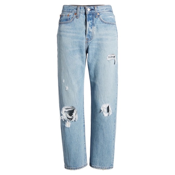 Wedgie Straight Ripped Jeans - High Rise - Picture 6 of 7